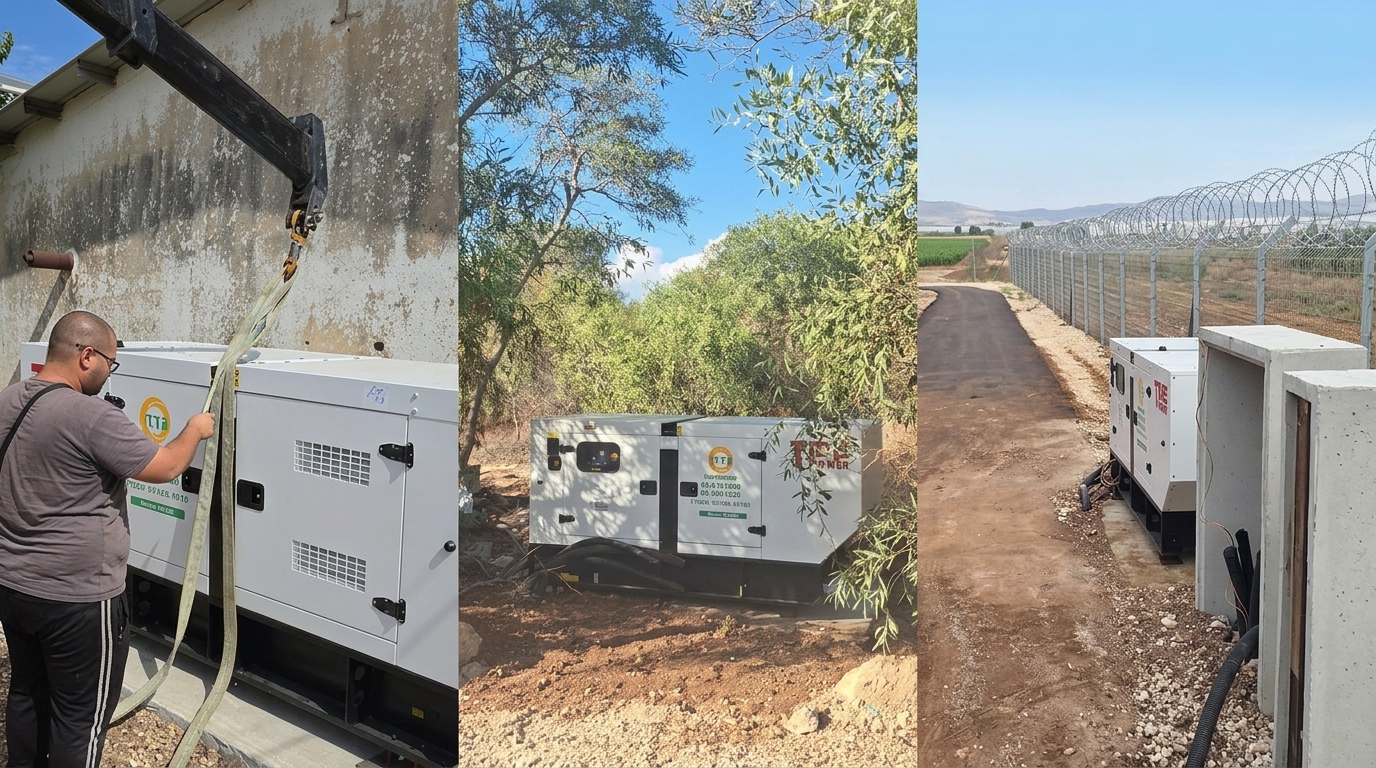 מחזקים מענים ביטחוניים בחירום: גנרטורים עוצמתיים הוצבו ביישובי ליבה סמוכי גדר בגלבוע